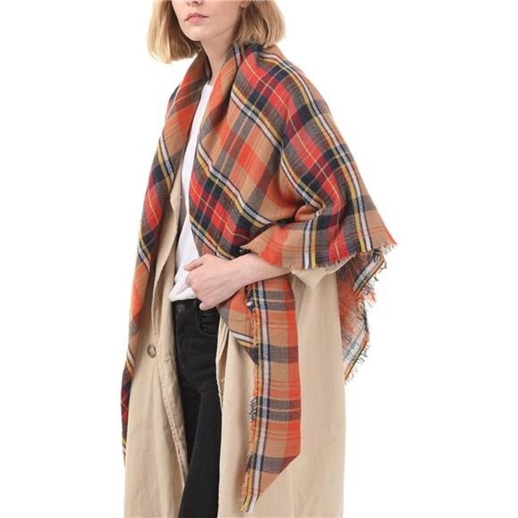 American Trends Women's Cozy Warm‎ Winter Fall Blanket Scarf Stylish Soft Chunky - Picture 6 of 7